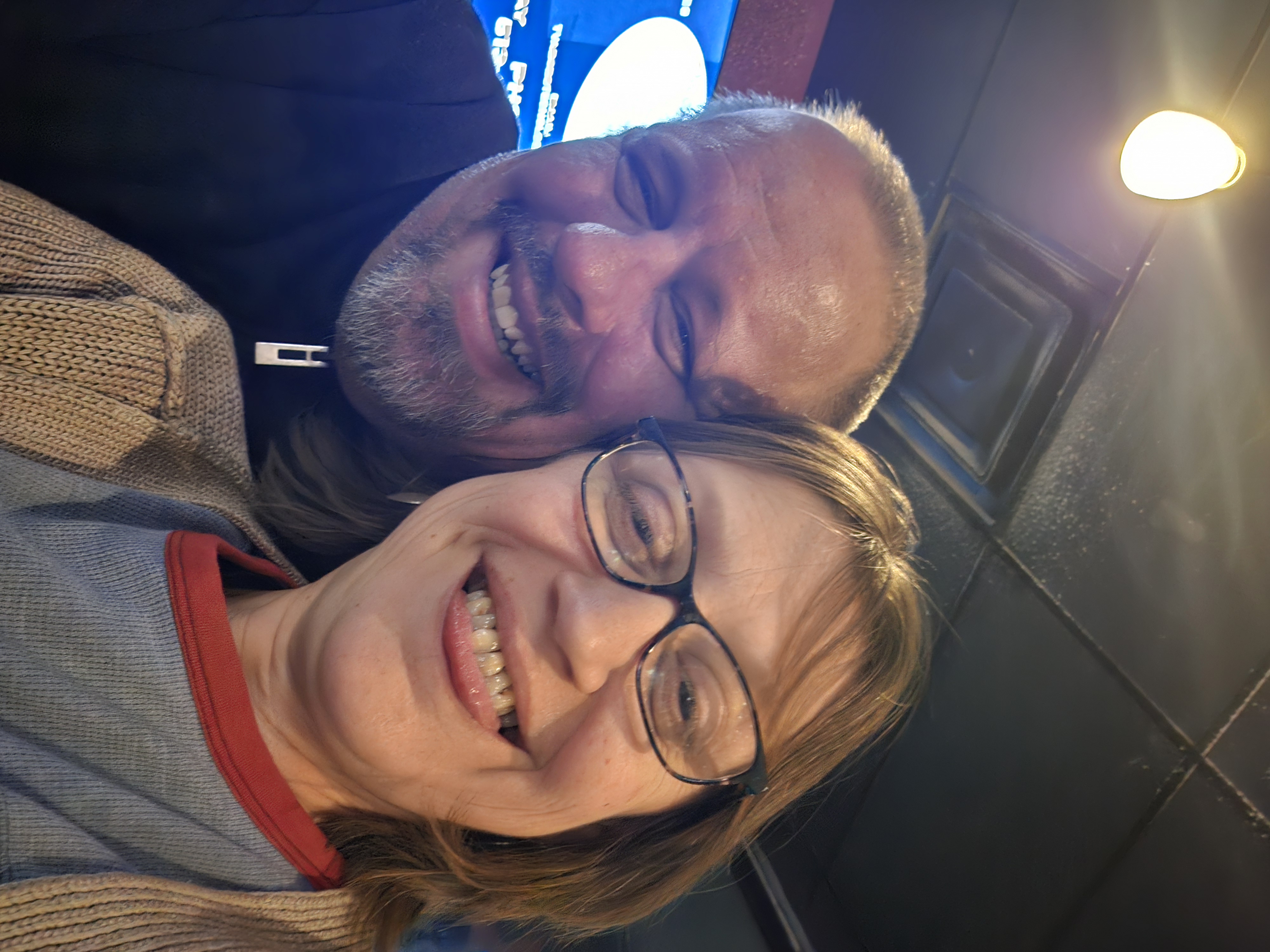 Corina and Geoff Smiling